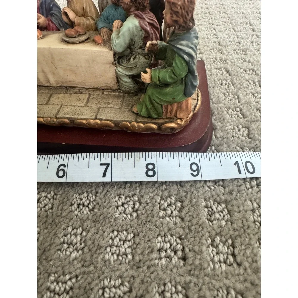 Vintage Last Supper Mantel‎ Clock Religious Tabletop Decor Cherub Angels